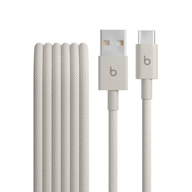 Beats USB-A to USB-C Woven Cable Fast Charging Durable and Tangle-Free Design Compatible Charger for Apple & Android Devices (1.5 m, 5 ft) - Surge Stone - Image 1