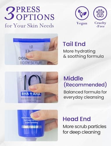 Elvira KP Bump Eraser Foot & Body Scrub, Exfoliating Scrub for Keratosis Pilaris, Smooth Skin with 10% AHA BHA & Niacinamide, Deep Moisturizing Cleanser for All Skin Types, Exfoliante para el Cuerpo - Image 7