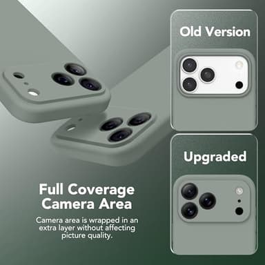 SuydanBox Magnetic for iPhone 17 Pro Case, Compatible with MagSafe, [Full Camera Protection][Screen Protector] Silicone Shockproof Protective Phone Case for iPhone 17 Pro 6.3", Calke Green - Image 8