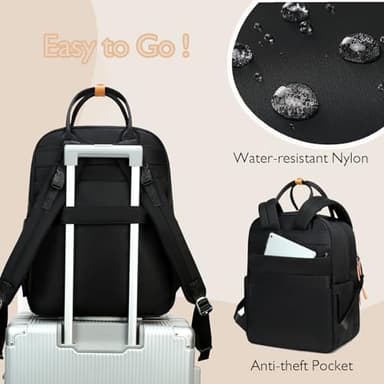 LORADI 18 Pockets Large Diaper Bag Backpack with Waterproof Pockets and Stroller Buckle, Convertible Baby Bag (XL Black, Extra Large) - Image 6