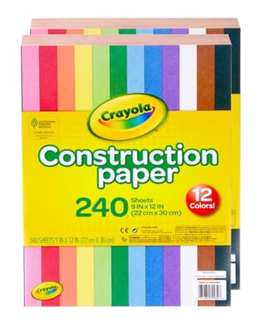 Crayola Construction Paper - 480ct (2pck), Bulk Teacher Supplies, Back to School Essentials For Kids, Classroom Must Have, Arts & Crafts Art Paper - Image 3