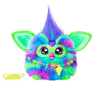 Furby Galaxy Edition, Glow in The Dark, 15 Fashion Accessories, Interactive Plush Toys for 6 Year Old Girls & Boys & Up, Voice Activated Animatronic (Amazon Exclusive) - Image 1