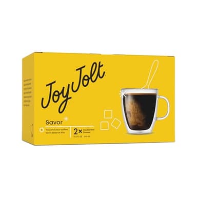 JoyJolt Savor Double Wall Insulated Glasses - Coffee Mugs (Set of 2) - 13.5-Ounces - Image 8
