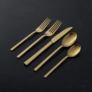 Allay Champagne 20 Piece Everyday Flatware Set, Service For 4 - Image 4