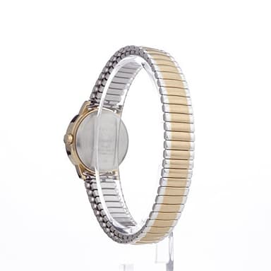 Timex Women's Easy Reader 25mm Watch – Two-Tone Case White Dial with Extra-Long Two-Tone Expansion Band - Image 3