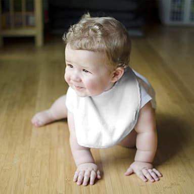 green sprouts Unisex Baby Stay-dry Infant Bibs, Rose - Image 3