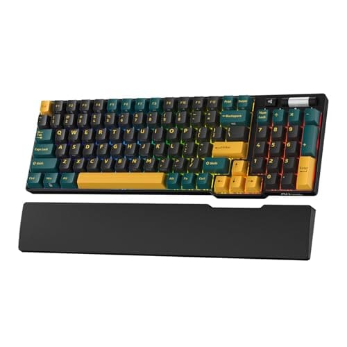 RK ROYAL KLUDGE RK96 RGB Limited Ed, 90% 96 Keys Wireless 3-Mode BT5.0/2.4G/USB-C Hot Swappable Mechanical Keyboard w/Wrist Rest, Volume Control, Software, Massive Battery, RK Viridian Switch - Image 1