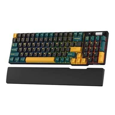 RK ROYAL KLUDGE RK96 RGB Limited Ed, 90% 96 Keys Wireless 3-Mode BT5.0/2.4G/USB-C Hot Swappable Mechanical Keyboard w/Wrist Rest, Volume Control, Software, Massive Battery, RK Viridian Switch - Image 1
