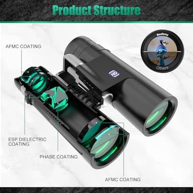 18x50 HD Binoculars for Adults with Upgraded Phone Adapter - Image 2