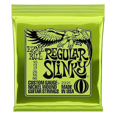 Ernie Ball Regular Slinky Nickel Wound Electric Guitar Strings, 10-46 Gauge (P02221) - Image 1
