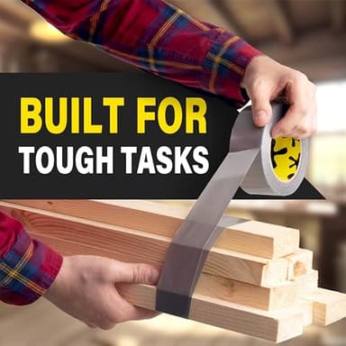 24-Pack Duct Tape - Heavy Duty, Waterproof - 90 Ft x 2 in - Silver, Flexible, No Residue, Easy Tear, All-Weather, Duct Tape Bulk Value for Outdoor Use, DIY, School, Office, B2B, Repairs, Crafts - Image 3