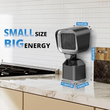 Portable Range Hood Portable Exhaust Fan for Kitchen with Adjustable Angle Height and 3 Detachabl Washable Filters 2 Speed and Low Noise Non Consumable Kitchen Exhaust Fan for Indoor BBQ Hot Pot RV - Image 6