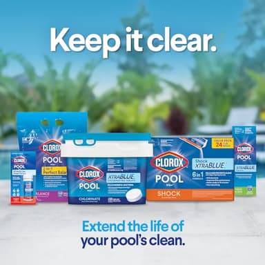 Clorox Pool&Spa XTRABLUE 3” Chlorinating Tablets, Individually Wrapped, Kills Bacteria & Stops Algae (5 LB) - Image 6
