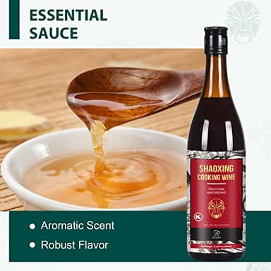 Soeos Shaoxing Wine, Shaoxing Rice Wine, Chinese Cooking Wine, Rice Cooking Wine, Shaoxing Wine Chinese Cooking Wine, Shao Hsing Rice Wine, 21.64 fl oz (640ml),1 Pack, Regular Cooking Wine - Image 5