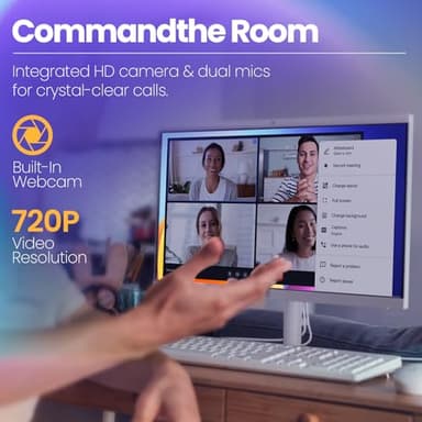 HP All-in-One Desktop Computer - 32GB RAM, 1TB SSD, 21.5" FHD Anti-Glare Display, Intel Celeron J4025, Wired KB & Mouse, Wi-Fi 6, for Students & Business, Windows 11 Pro, w/Accessories - Image 8