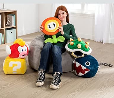 Club Mocchi-Mocchi- Nintendo Super Mario Plush - Fire Flower Plushie - Collectible Squishy Plushies - 15 Inch - Image 7
