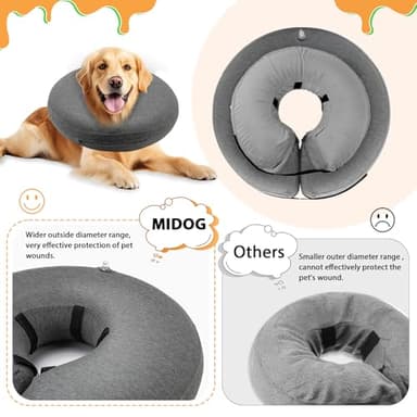 MIDOG Dog Cone, MD-102-Grey-M+-20250925 - Image 4