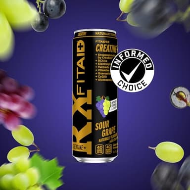 LIFEAID FITAID RX Recovery Blend Plus Creatine, Contains BCAAs, Glucosamine, Turmeric, B-Complex, Electrolytes, 12 Fl Oz (Pack of 12) - Image 8