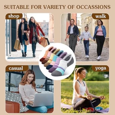 Gonii Women's No Show Socks Thin Breathable Anti-Slip High Elasticity Invisible for Sneakers Flats Loafers - Image 7