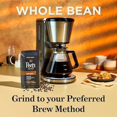 Peet's Coffee, Dark Roast Whole Bean Coffee - Espresso Forte 32 Ounce Bag - Image 5