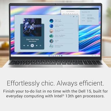 Dell 15 Laptop DC15250-15.6-inch FHD 120Hz Display, 13th Gen Intel Core i7-1355U, 16GB DDR4 RAM, 512GB SSD, Intel UHD Graphics, Windows 11 Home, Onsite Service - Platinum Silver - Image 2