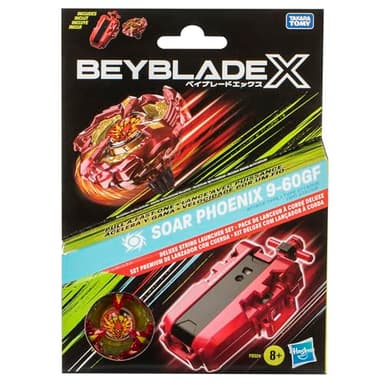 BEYBLADE X Soar Phoenix 9-60GF Deluxe String Launcher Set with Attack Type Right-Spinning Top Toy; Great Gift for 8 Year Old Boys and Girls - Image 10