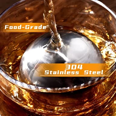 Whiskey Balls Reusable 55mm, Bourbon Gifts for Men Stocking Stuffers, Whiskey Ice Stones with Tongs, for Dad Who Has Everything, Anniversary Birthday Gifts for Boyfriend Grandpa Him Husband from Wife - Image 6