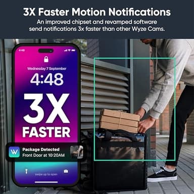 Wyze Cam OG Indoor/Outdoor 1080p Wi-Fi Smart Home Security Camera with Color Night Vision, Built-in Spotlight, Motion Detection, 2-Way Audio, Compatible with Alexa & Google, White, Free Expert Setup - Image 8