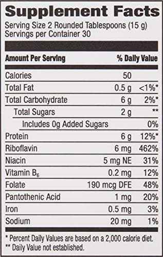 Amazon Brand - Revly Vegan Nutritional Yeast Non-Fortified Superfood Powder, 6g Protein, Amino Acids, Vitamins, Minerals, Cheese Flavor, 15.9 Oz, 30 Servings - Image 2