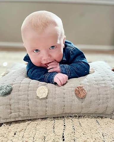 Crane Baby Decorative Quilted Pillow, Rainbow - Image 7