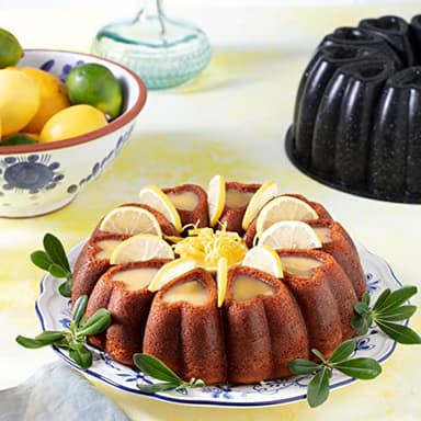 MIENCA Heart Shape Aluminum Cake Pan, Titanium Coating, Non-Stick, 12 Cups, Heavy Duty, Gifts for Mom, Molded Cake Pan, 10 Inch Baking Mold, Cast Aluminum Fluted Tube Pan, Easy to Clean (Black) - Image 7