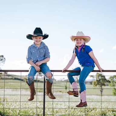 Rollda Kids Cowboy Boots for Boys Girls Western Square Toe Cowgirl Boots with Walking Heel (Toddler/Little Kid/Big Kid) - Image 5