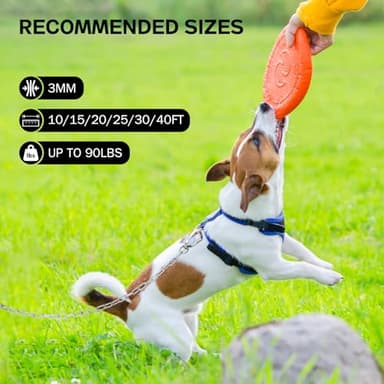 Heavy Duty Dog Chain for Yard-20FT Metal Dog Chain Leash Chew Proof,Long Dog Lead for Outside with Strong Swivel Hook,Outdoor Dog Runner for Camping,Dog Tie Out Cable for Small Medium Dog up to 90LBS - Image 5