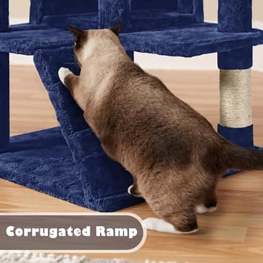 Yaheetech 54in Cat Tree Tower Condo Furniture Scratch Post for Kittens Pet House Play - Image 8