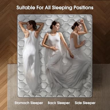 KauRelax King Size Mattress,12 Inch Gel Memory Foam Hybrid Mattress in a Box,with Provide Support and Improve Sleep,Pressure Relief,Bed in Box,Medium Firm,CertiPUR-US Certified - Image 5