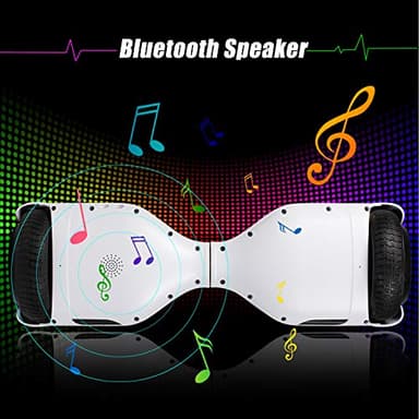 LIEAGLE Hoverboard, 6.5" Self Balancing Scooter Hover Board with Many Certified Wheels LED Lights for Kids Adults(A02 White) - Image 4