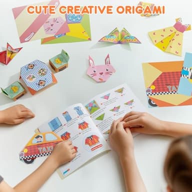 Umikk Origami Kit for Kids Ages 5-12 with 110 Sheets and 55 Patterns, 5.5 x 5.5 Inch, Foldable - Image 7