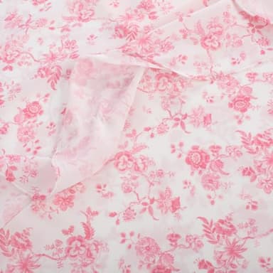 Belle Poque Women Cottage Core Dress Spaghetti Strap Aline Floral Long Flowy Dresses for Women Pink Toile, M - Image 5