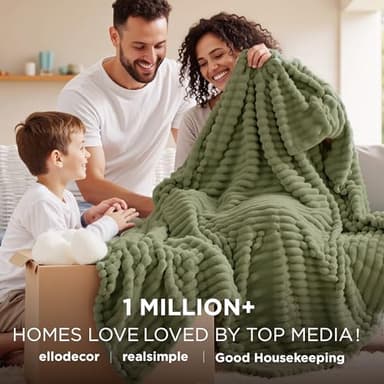 Bedsure Cypress Fleece Twin Blanket for Couch - GentleSoft Cozy Soft Blankets for Women, Cute Small Throws for Girls, 60x80 Inches - Image 2