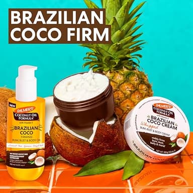 Palmer's Coconut Oil Formula Brazilian Coco Firming Body Oil with Vitamin E, 6.5 Fl Oz, Helps with Skin Tightening & Firming of Bum, Bust & Belly, Provides 48Hr Moisture, Dermatologist Approved - Image 6