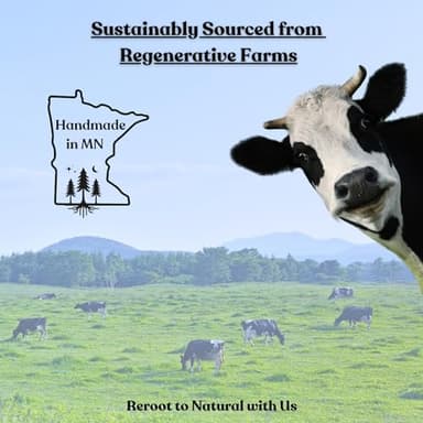 Beef Tallow Balm for Skin | NAKED TALLOW BALM | 1 Ingredient - 100% Grass Fed Tallow | Whole Body & Face Moisturizer | Whipped & UNSCENTED for Sensititve Dry Skin, Babies, Eczema, Psoriasis, Rosacea (2oz) - Image 8