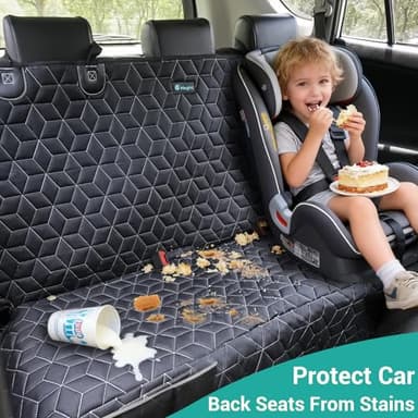 Meginc Dog Car Seat Covers for Back Seat,Waterproof Pet Bench Seat Covers for Trucks Ford f150/Ram1500/Nissan Frontier/Toyota Tacoma/GMC Canyon/Silverado Scratch Nonslip Truck Seat Cover for Dogs - Image 3