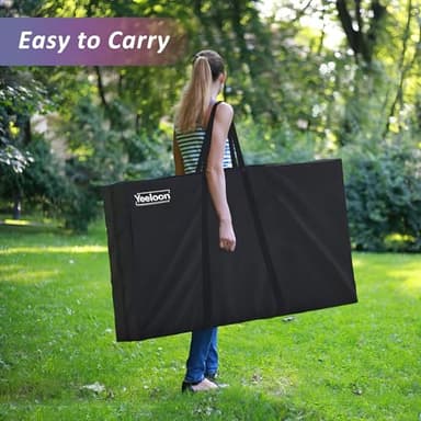 Cornhole Set, Regulation Size Cornhole Boards with 8 Bean Bags and Carrying Case, 4 ft x 2 ft Corn Hole Outdoor Game Toss Board for Adults Outside Activities - Image 3