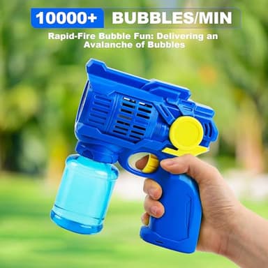 TOY Life 3 Pack Bubble Guns for Kids, Automatic Bubble Blower, Leakproof & Lightweight, Outdoor Summer Toys for Beach Travel, Easter Basket Stuffer, Party Favor, Birthday Gift for Toddlers Boys Girls - Image 7
