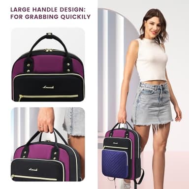 LOVEVOOK Laptop Backpack for Women 15.6 inch Large Capacity Travel Backpack for Work Business - Image 8