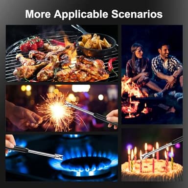 KTEBO 2 Pack Plasma Arc Electric Lighters Rechargeable - USB Long Reach for Scented Candles, BBQ Grill &Camping - Windproof Design Lighters - Stocking Stuffers - Image 6