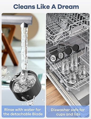 Ganiza Smoothie Blender, 900W Blenders for Shakes and Smoothies, 15-Piece Personal Blender and Grinder Combo for Kitchen, Smoothies Maker with 4 BPA-Free Portable Cup, Nutritious Recipe - Image 7