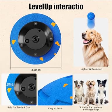 Shapana Interactive Dog Ball, Smart Dog Toy for Medium and Large Dogs, Automatic Moving, Rotating & Bouncing, E-TPU Material, IP54 Waterproof, Motion-Activated Dog Stimulation Toy to Keep Them Busy - Image 7
