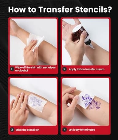 Phomemo Tattoo Stencil Printer, M08F Wireless Thermal Tattoo Printer with 10pcs Transfer Paper, Compatible with Phone/Tablet/PC, Tattoo Supplies for Tattoo Artists, AI Image Generation, All Black - Image 7