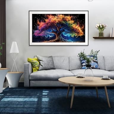 JOOZ Large Diamond Art Kits for Adults - Tree of Life Diamond Painting Kits for Adults, DIY Full Drill Tree of Life Diamond Art Painting, Gem Painting Kit for Wall Decor 27.5 X 15.7 Inch - Image 5